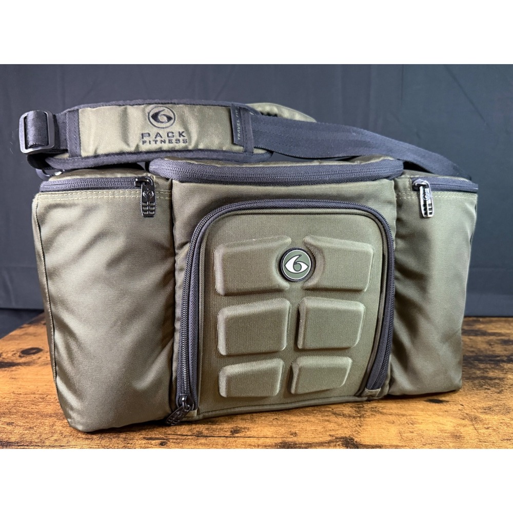 Six Pack Fitness Innovator 300 Meal Management Bag Olive Green Travel Gym Cooler